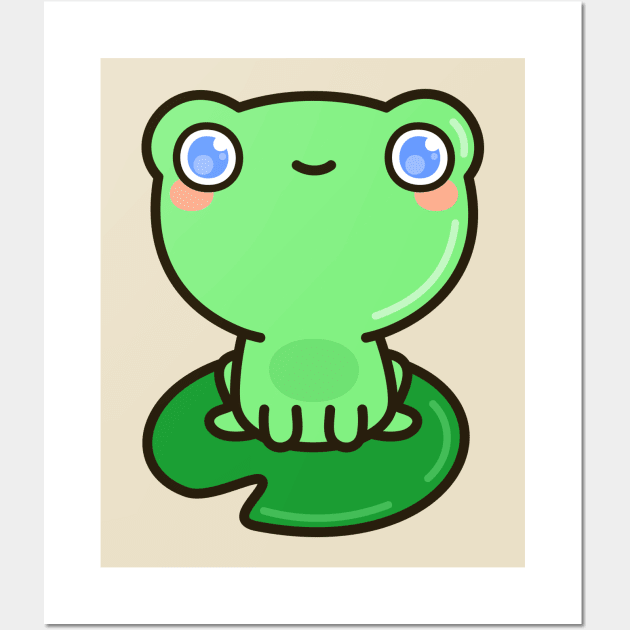 Cute frog Wall Art by peppermintpopuk